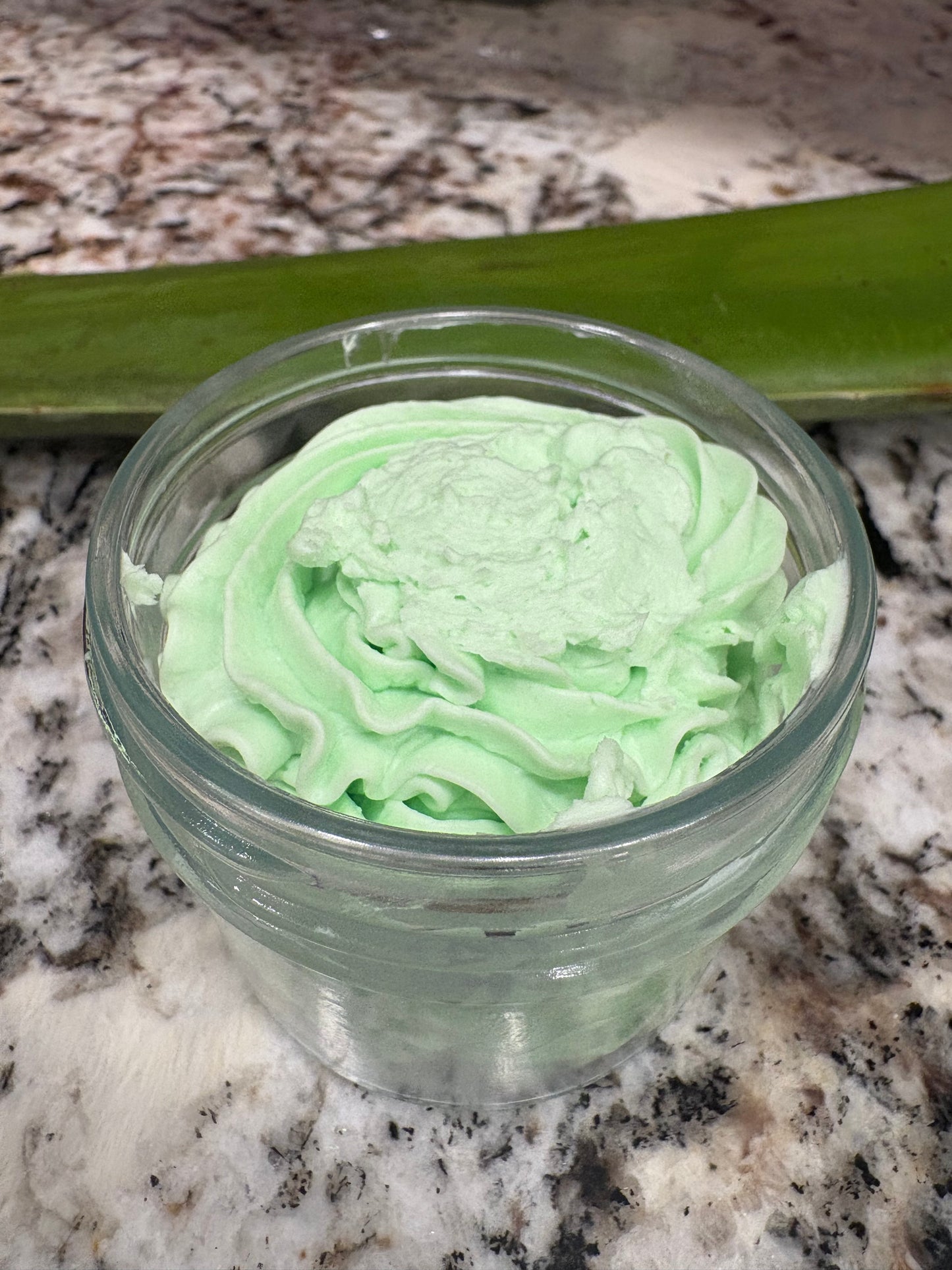 Soothing Aloe: Handmade Whipped Body Butter made with fresh aloe vera