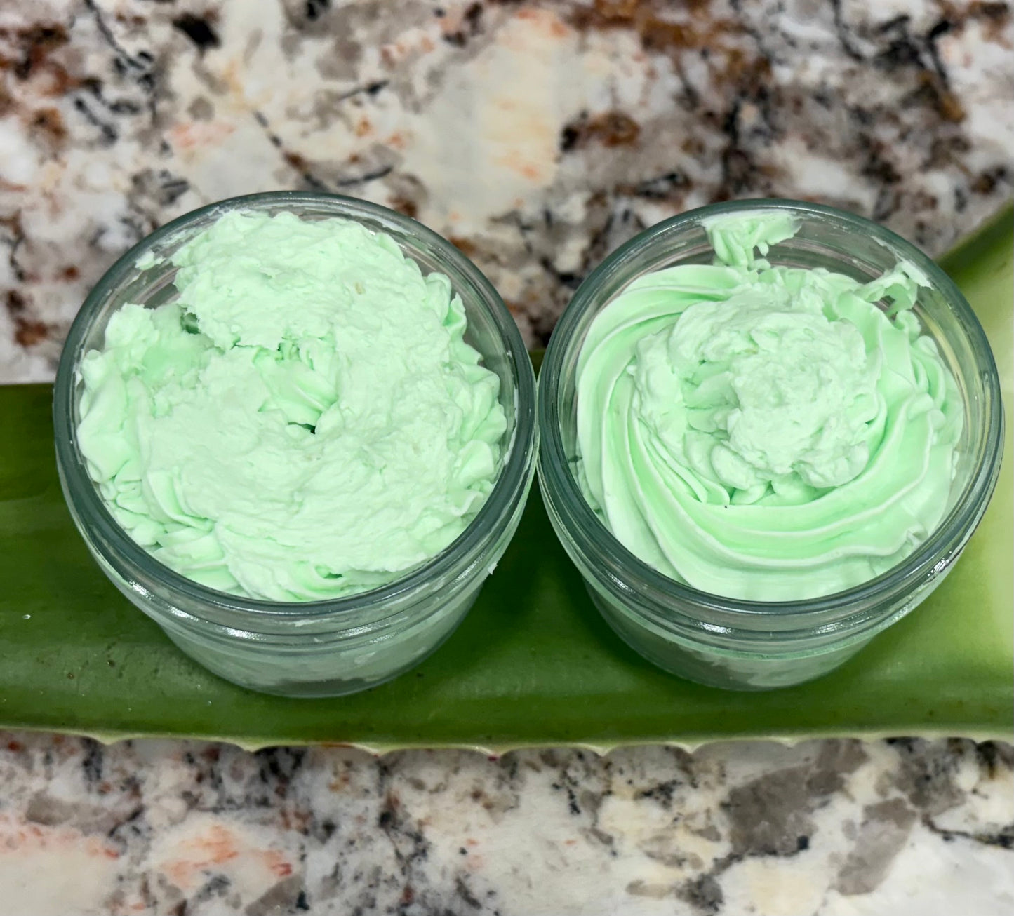 Soothing Aloe: Handmade Whipped Body Butter made with fresh aloe vera