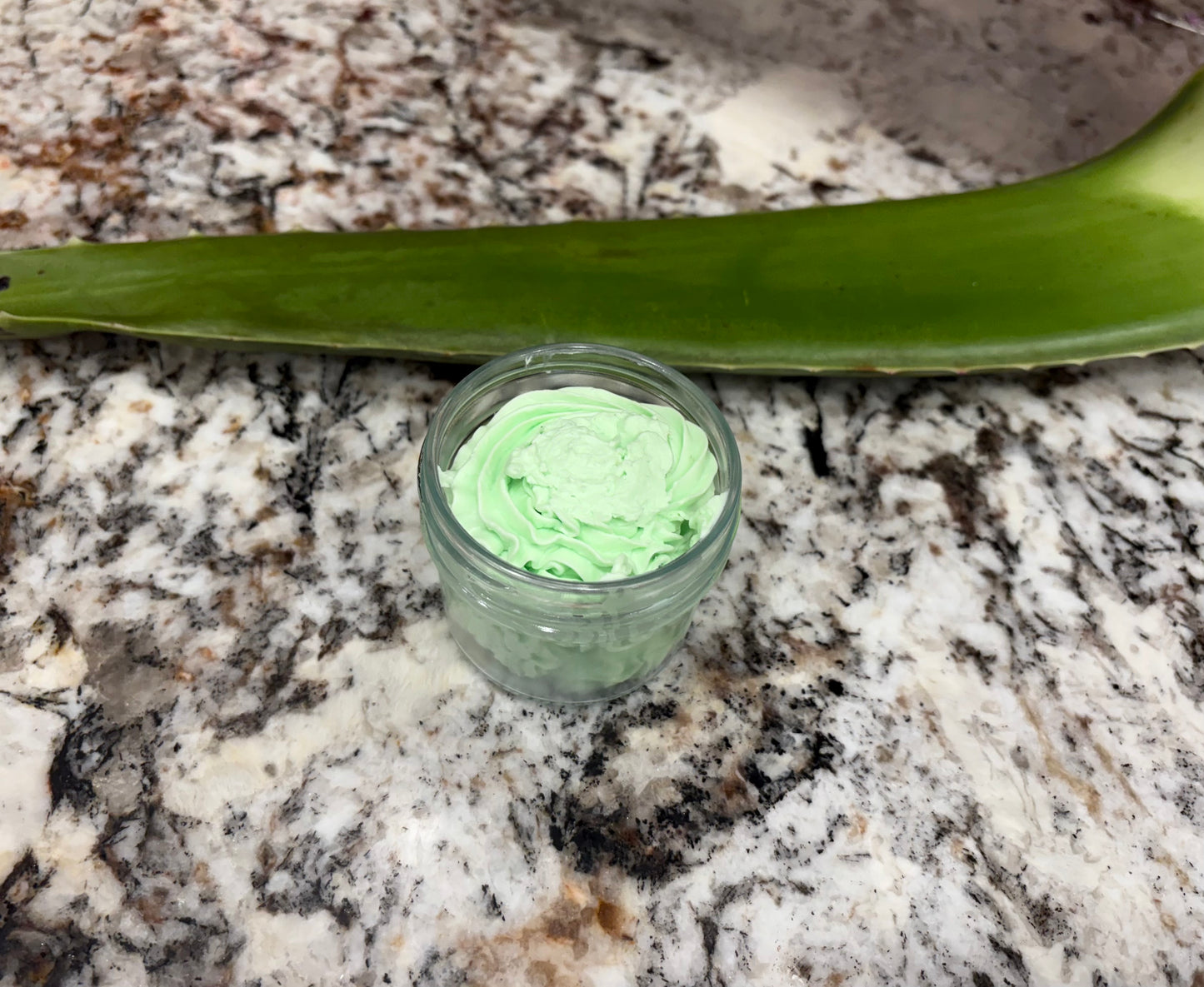 Soothing Aloe: Handmade Whipped Body Butter made with fresh aloe vera