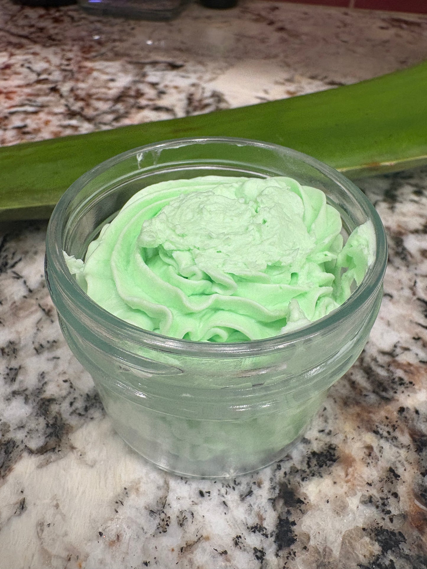 Soothing Aloe: Handmade Whipped Body Butter made with fresh aloe vera